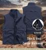 Men's Plus Size Multi-Pocket Breathable Vest for Spring and Autumn