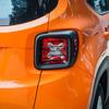 Bakljus Lampöverdrag Persienner ABS Bakre Bakljusskydd för Jeep Renegade 2016 2017 2018 , Svart