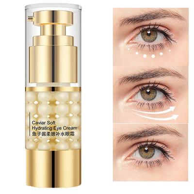 24K Gold Caviar Augenserum Anti-Falten-Entferner Augenringe Augencreme