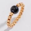 French Style Niche Versatile Bead Index Finger Ring Women's Jewelry Simple Design Imitation Pearl Single Ring Women