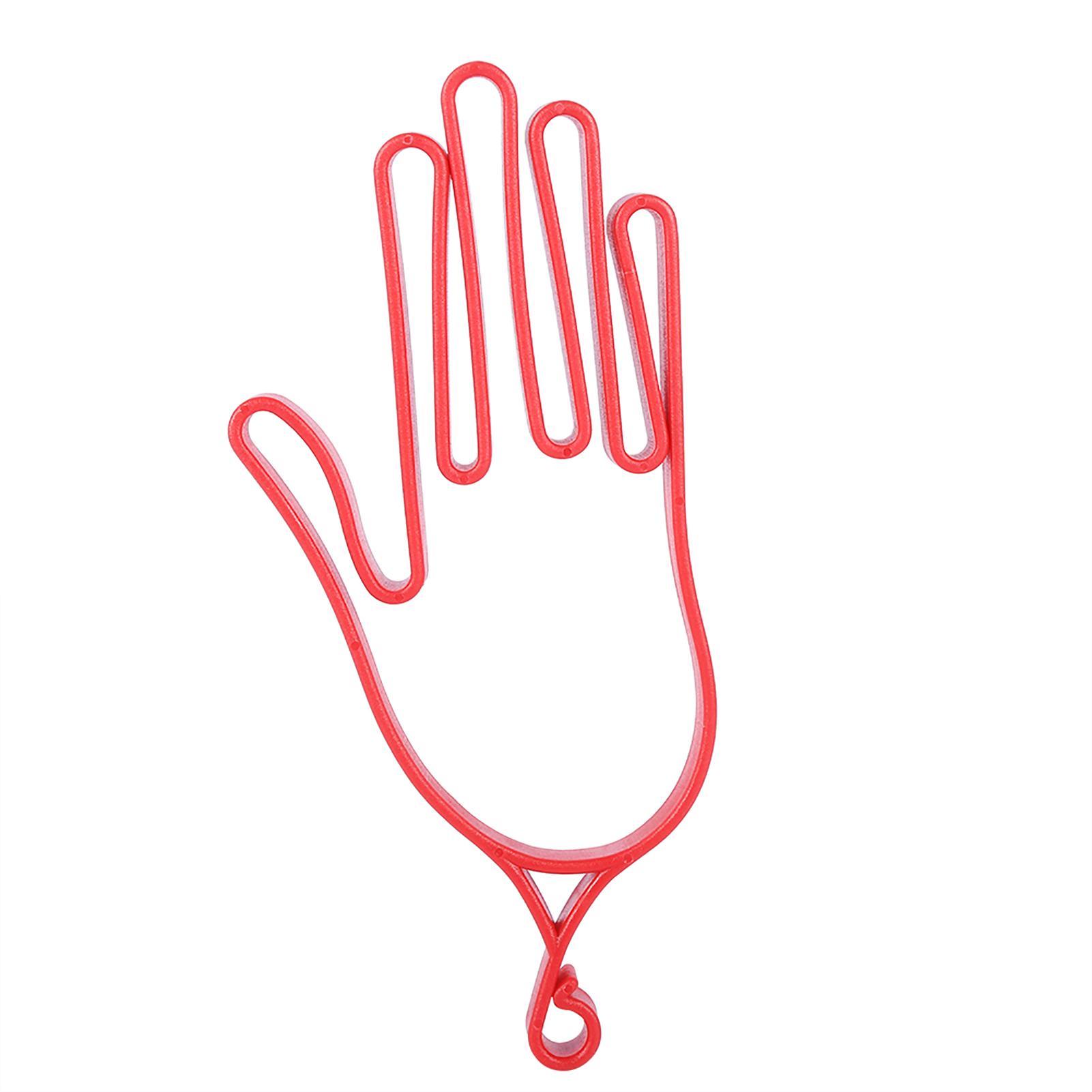 

2pcs Red Durable Plastic Golf Gloves Stretcher Golf Gloves Hanger For Outdoor Sports