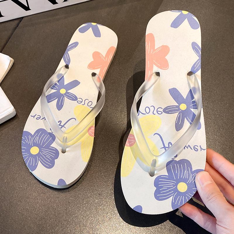Summer Flip Flops Sandals Seaside Vacation And Leisure Slippers Non Slip Splint Girls Wear Outside The Beach