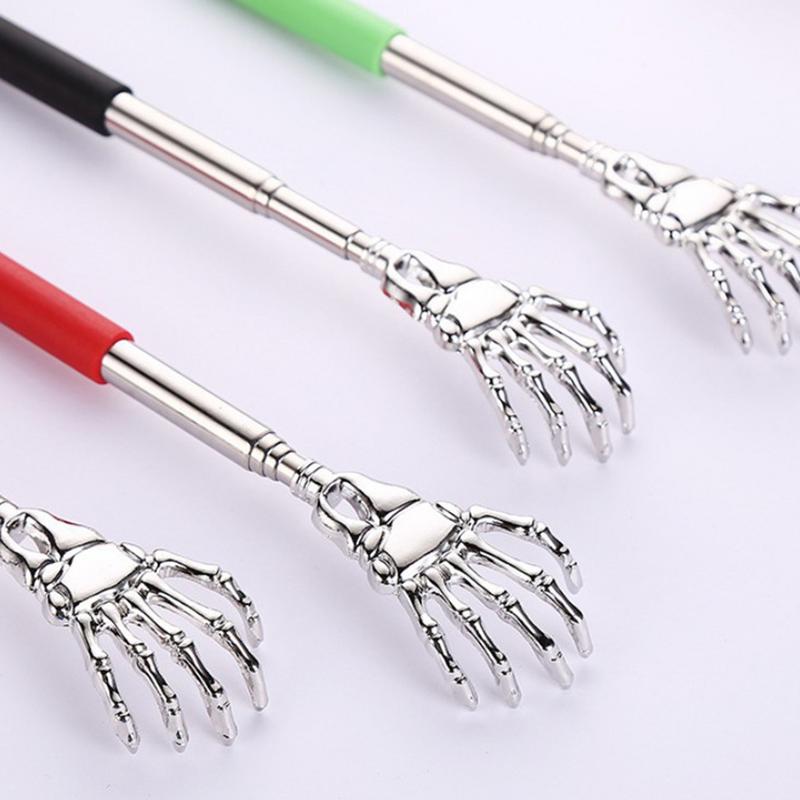 Telescopic Back Scratcher Stainless Steel Hand Shaped Extendable Back Scratchers Hand Massager Backslap Retractable Massager