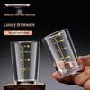 ZISIZ Gold-Rimmed Baijiu Glass with Scale