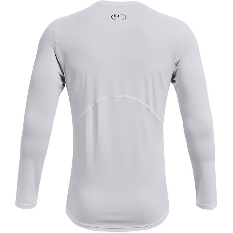 Under Armour Casual Slim Fit Long Sleeve T-Shirt Men Tops White 1361506-100