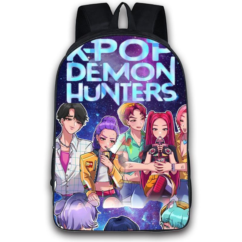Kpop Demon Hunters Backpack Boys Girls Zoey Mira Rumi Bookbag Knapsack Schoolbag Rucksack Travel Backpacks Birthday Gifts