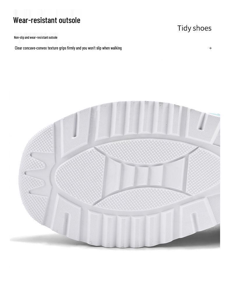 Autumn Men's High-Top White Fashion Sports Shoes - Trendy Running Casual Dad Shoes