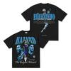 Camiseta de Manga Corta de Algodón Oversize Gráfica a Doble Cara Retro Negra Eden Hazard "El Mago Belga" Estrella del Fútbol del Chelsea