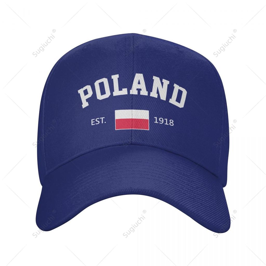 Baseball Cap Poland EST Independence Day Wild Sun Shade Peaked Adjustable Outdoor Caps