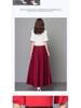 2024 Women's High Waist A-Line Maxi Skirt - Slimming, Versatile, Plus Size, Korean Style for All Seasons