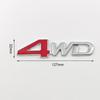 3D Metal 4WD Logo Letters Grill Emblem Badge Fender Car Trunk Sticker Decal For Honda Suzuki CRV Accord Civic Toyota Accessories