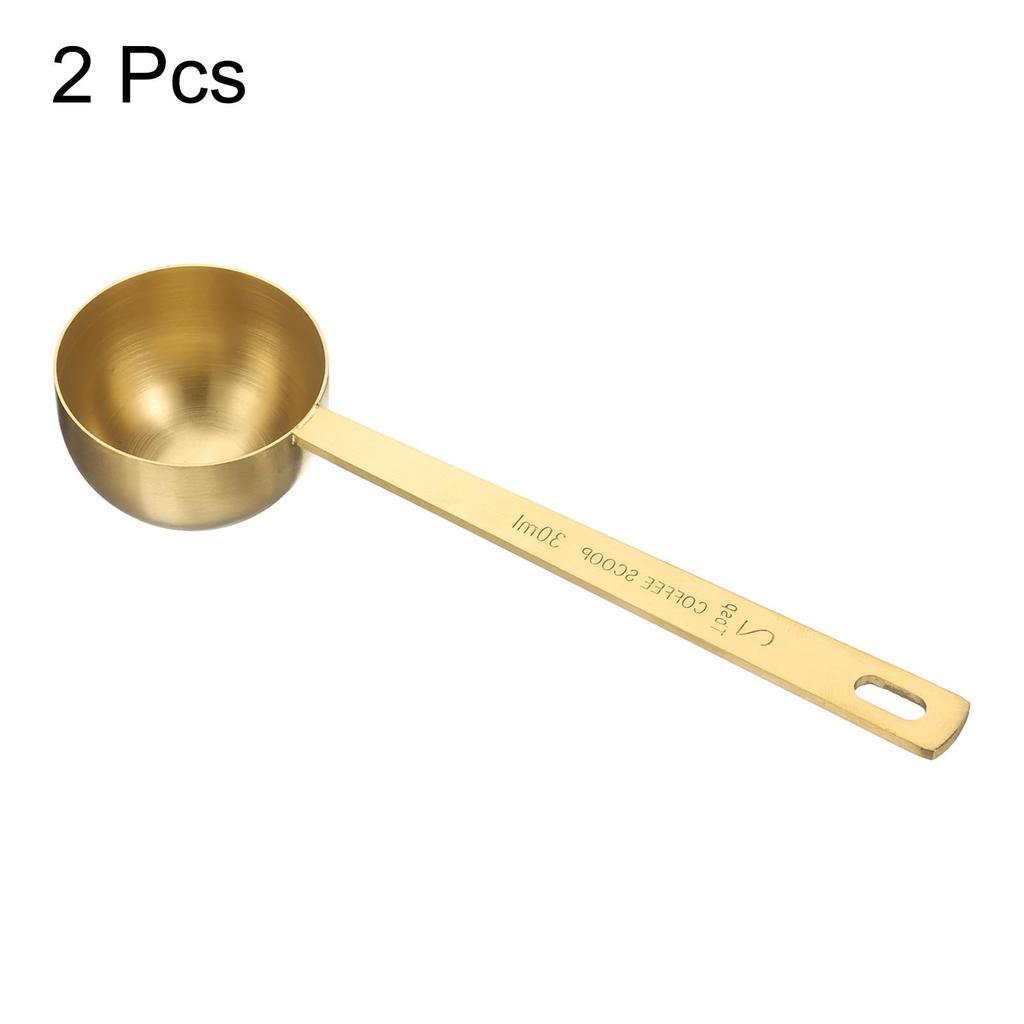 Uxcell 2-Piece Measuring Spoon, 2 Tablespoons (6 Teaspoons, 30ml), 304 Stainless Steel Single Measuring Spoon, Small Square Bowl Measuring Spoon with
