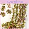Stunning 42 Flowers Artificial Silk Rose Fake Flower Garland Vine For Wedding Decor