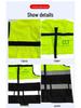 High-End Multi-Pocket Reflective Safety Vest with Custom Logo for Traffic and Cycling
