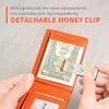 Men'S Wallet Minimalist Ultra-thin Double Fold Credit Card Holder, Portable Front Pocket Zero Wallet, Ideal Gift for Men