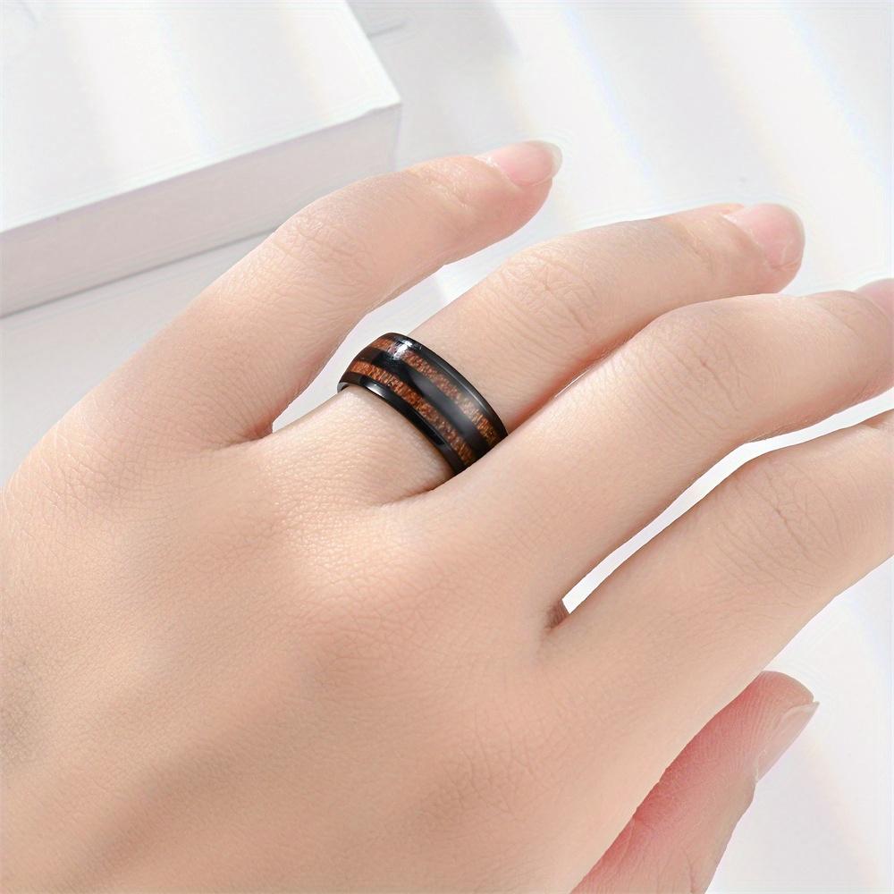 1Pc Fashionable and Versatile Titanium Steel Simple and Classic Titanium Steel Ring, Suitable for Daily Wear | As A Gift