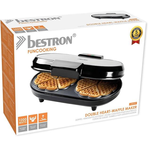 Waffle Maker Bestron ADWM730S Double Heart-shaped