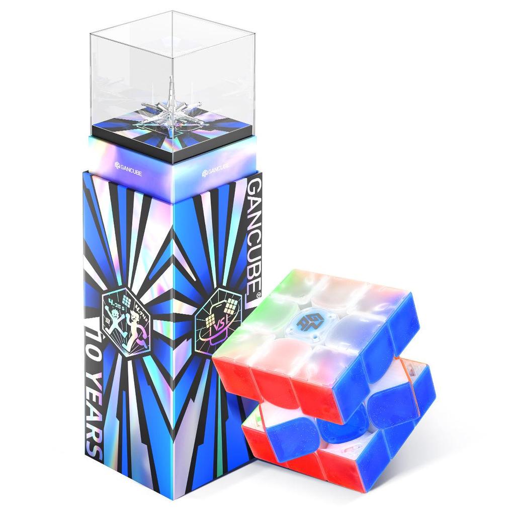 GAN 10th Anniversary Magnetic Levitation 3x3x3 Rubik's Cube Puzzle - Educational Toy & Birthday Gift for Boys and Girls.