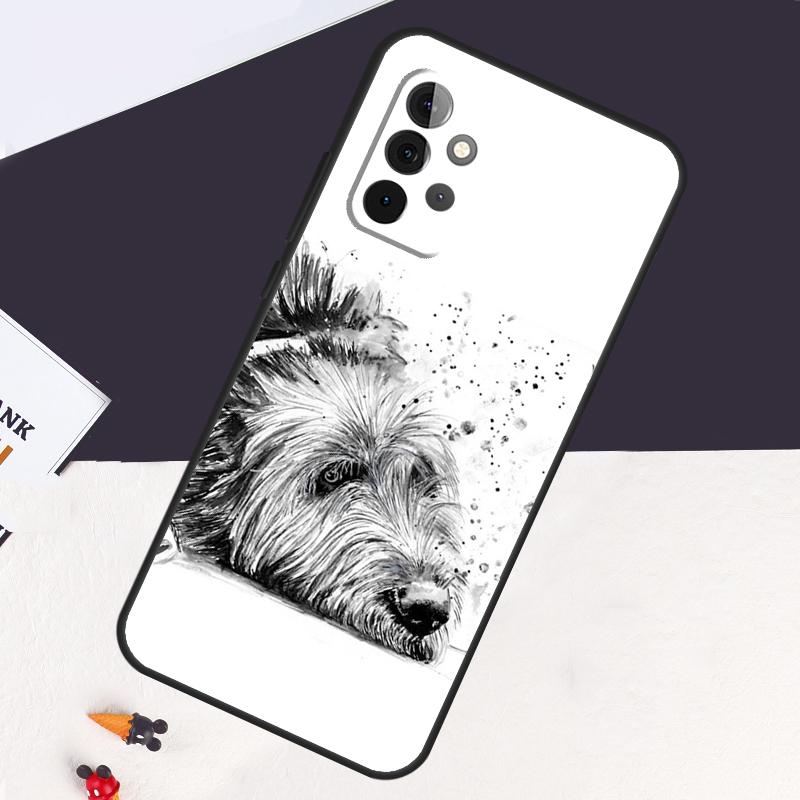 Irish Wolfhound Dog Case For Samsung Galaxy A05 A06 A26 A16 A56 A36 A22 A32 A52 A54 A34 A14 A55 A15 A53 A33 A35