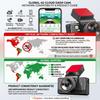 4G 2K Dual-Lens Dash Cam, 3-Inch Screen, WiFi, GPS Tracking, Remote Live Video Via Phone, 12-24V Power Supply, Car Camera