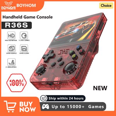 NOVÁ R36S Retro kapesní herní konzole s Linuxovým systémem 3,5 palcový IPS displej Přenosný kapesní videopřehrávač 64 GB 128 GB Hry Dárkový poukaz pro děti