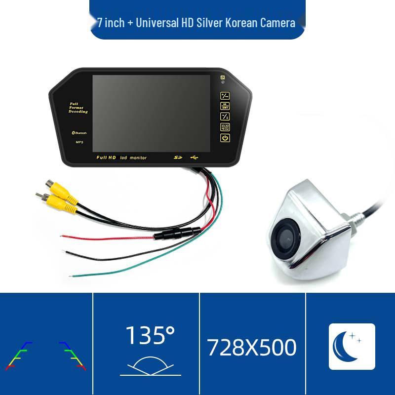 Bluetooth MP5 Wireless Rear View Camera for 7-inch Rearview Mirror Monitor with Reverse Priority