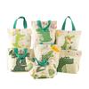 Cartoon Dinosaur Crocodile Canvas Bag - Large Capacity Children's Gift for Daily Use.