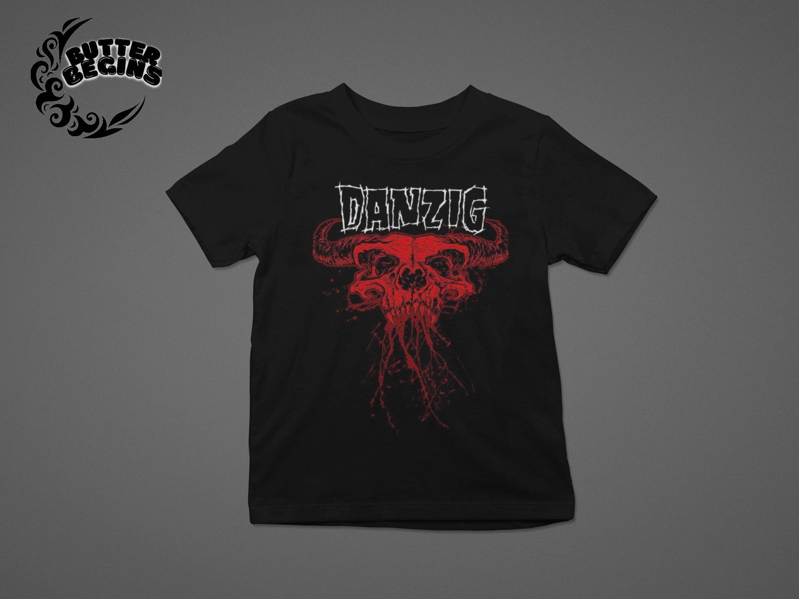 Danzig T-Shirt 90s Band Tee Distressed Heavy Metal Unisex Shirt XL