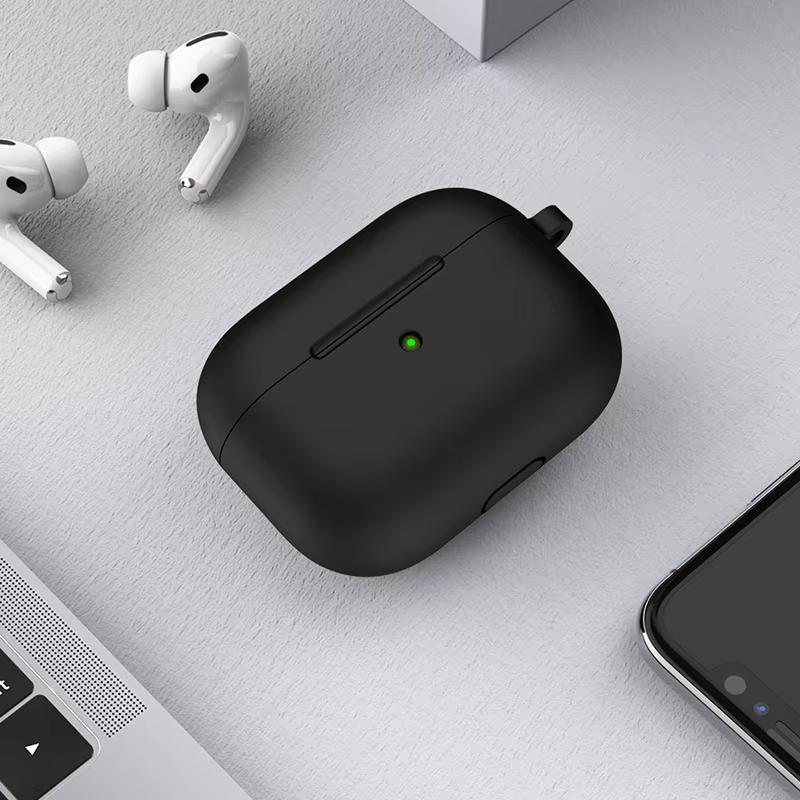 Case For AirPods 4th Generation Case airpods4 Silicone Protective Cover for AirPods 4 3 Airpods Pro 2 Black Earphone Cases