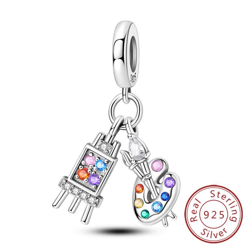 Charms New Copper Charms Beads Pendants Fit Original Bracelets Diy Charm Women Jewelry Making