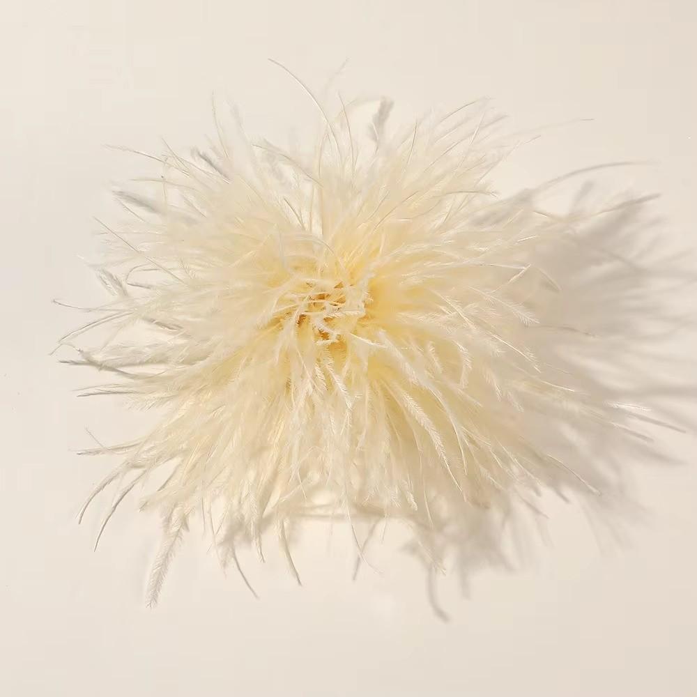 8-10cm Large Ostrich Feather Brooch Artificial Feather Feather Brooch Accessories Hair Accessories