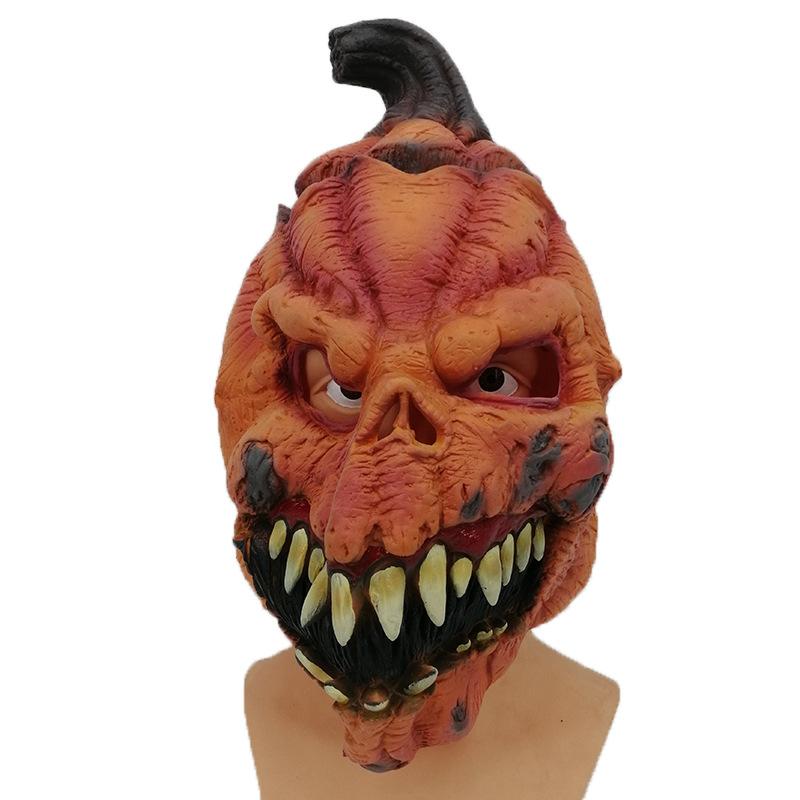 Pumpkin Latex Mask Halloween Horror Pumpkin Party Dress Up Props