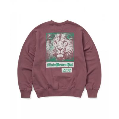 Thisisneverthat Lion 2010 Crewneck Fuchsia