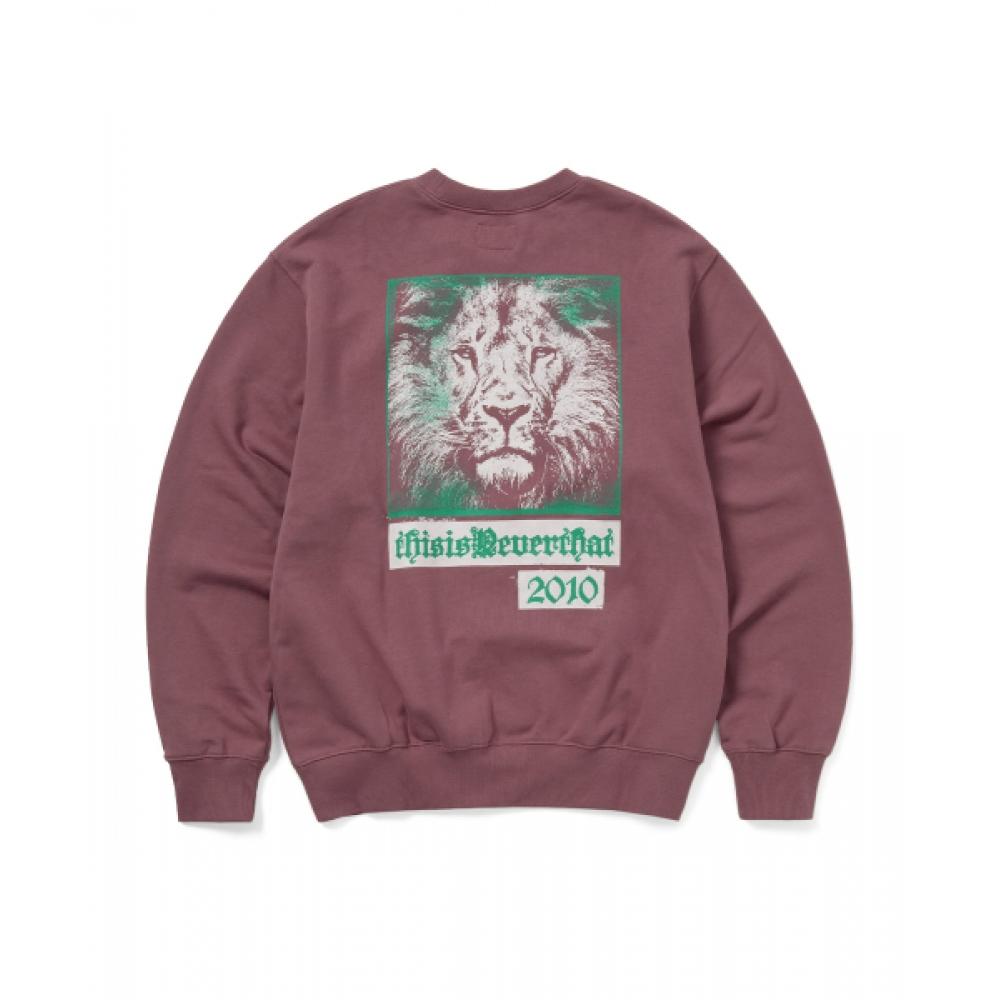 Thisisneverthat Lion 2010 Crewneck Fuchsia S