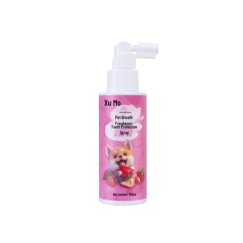Xumo Pet Frischer Atem & Zähne Spray für Katzen & Hunde - Mundgeruchsbeseitigende Mundspülung & Zahnreinigungslösung