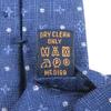 Vynikající kravata LOUIS VUITTON Cravat Dots Monogram Běžná kravata Námořnická modrá hedvábí pánská M75979 Použitá