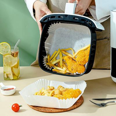 50 Stück - Premium Antihaft-Fritteusenpapier - Müheloses Backen, Braten & Mikrowellen - Einfache Reinigung, Gesündere Kochwahl