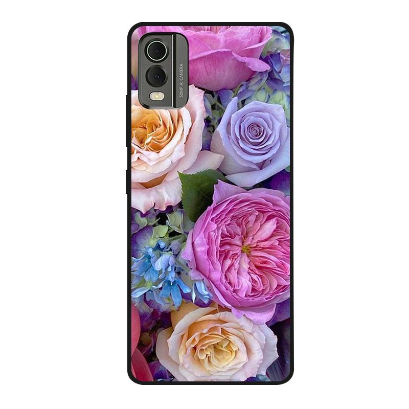 Pentru husă Nokia C32 C 32 Silicon moale Pictată Rezistentă la șocuri Huse spate Pentru Nokia C32 Husă TPU Coques NokiaC32 Desene animate drăguțe