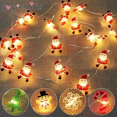 2M Santa Claus LED Girlande Lichterketten Frohe Weihnachten Dekoration für Home Weihnachten Baum Ornament Navidad Natal Neue Jahr