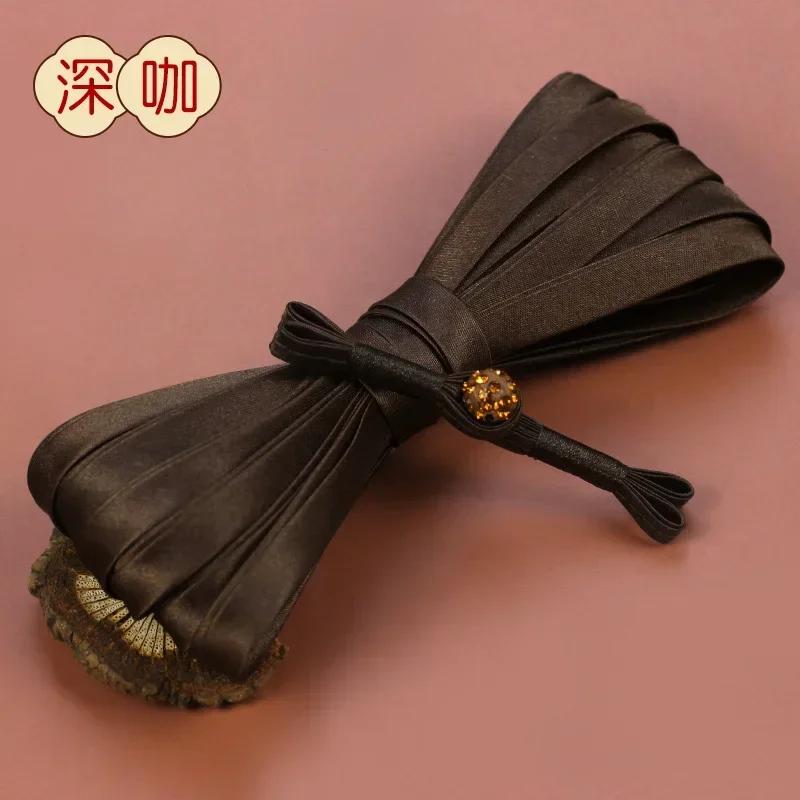 5 Paia Bottoni Nodo Cinese in Tessuto Fatti a Mano Chiusura per Cheongsam Abito Tang Bottoni a Strisce Retrò per Collo Decorativi
