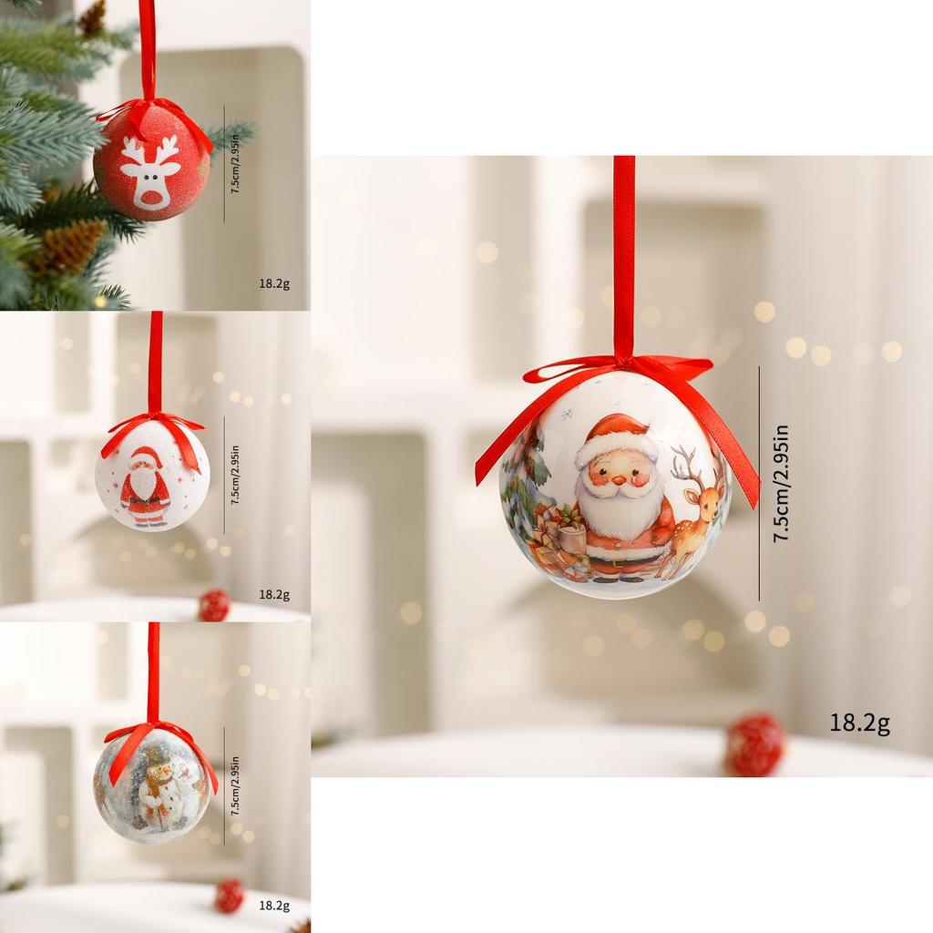 Weihnachtskugel Dekorationen Schaum Schneemann Baumschmuck Für Feiertagsfestlichkeiten