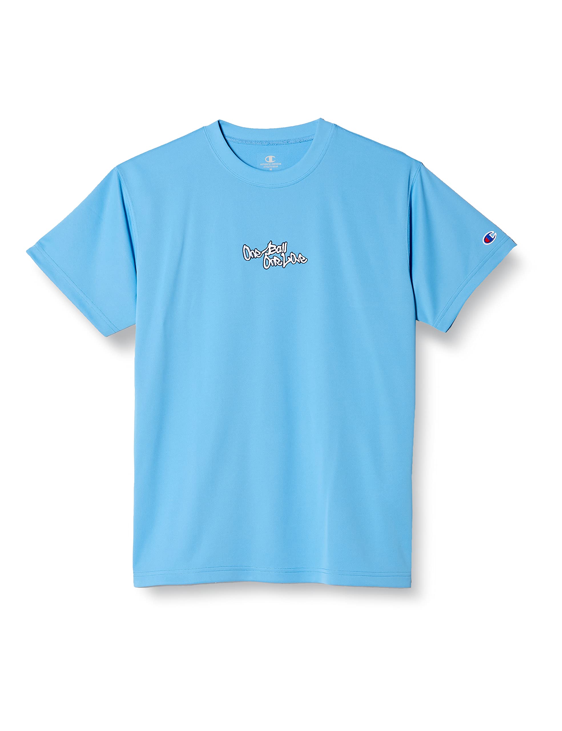 

Champion Short Sleeve Basketball Sky Size Odor Graphic Print Men s T-Shirt, C3-XB310, Blue, L, Antibacterial, Resistant, Quick-Drying,
