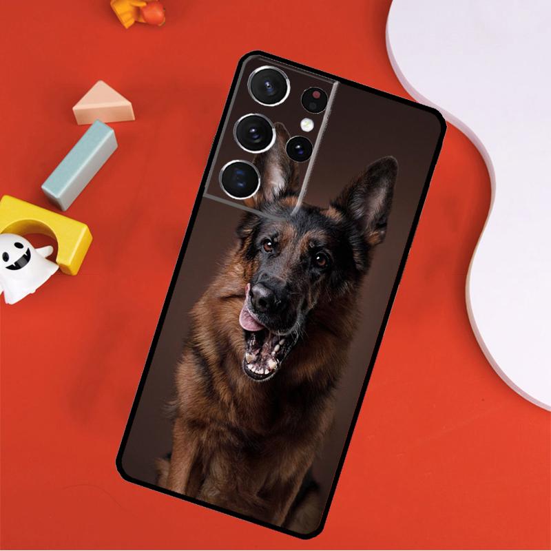 German Shepherd Dog Phone Case For Samsung Galaxy S25 Ultra S24 Ultra S9 S10 S20 S21 S22 S23 Plus S24 FE Cover