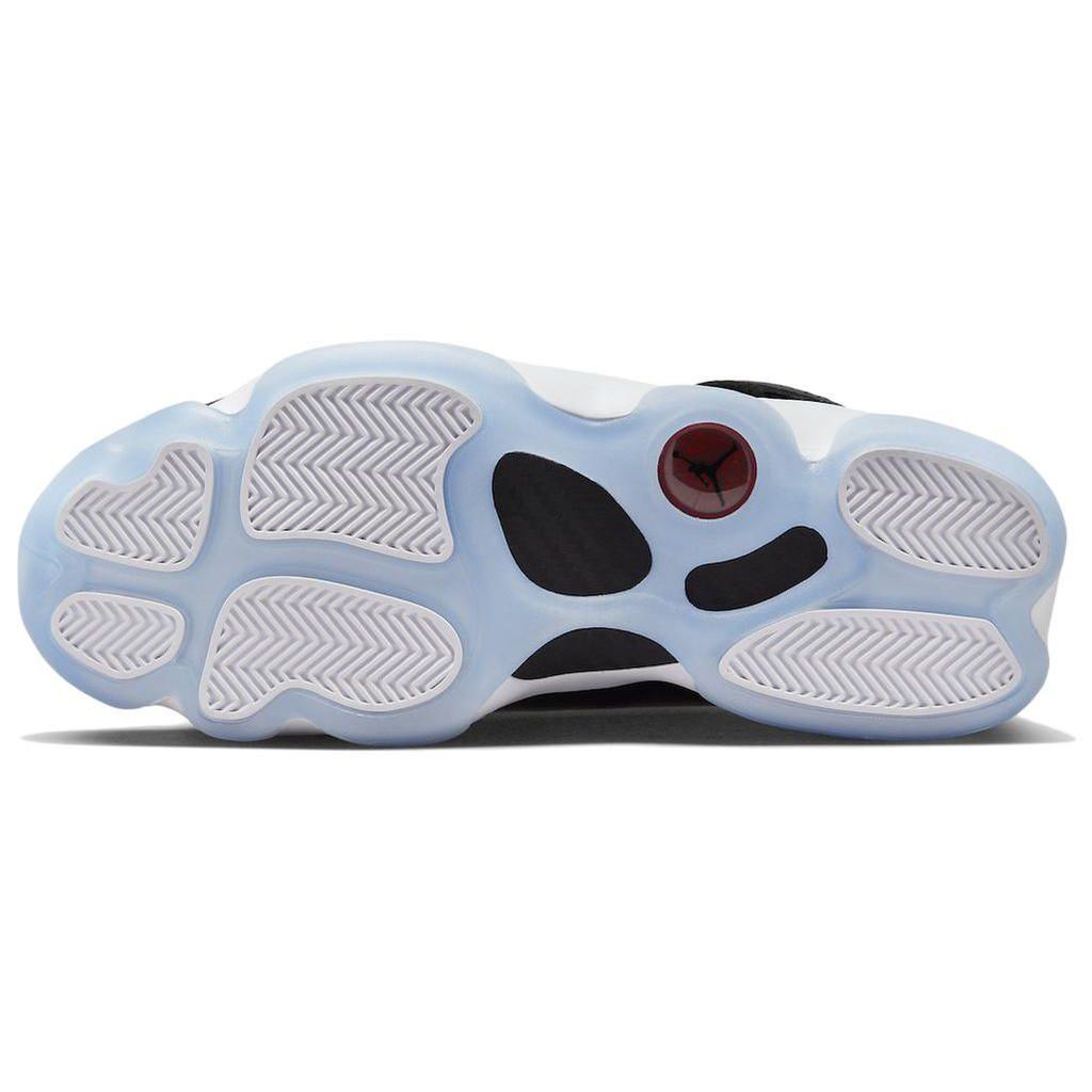 Air Jordan 6 Rings Black Gym Red Men Sneakers White 322992-064