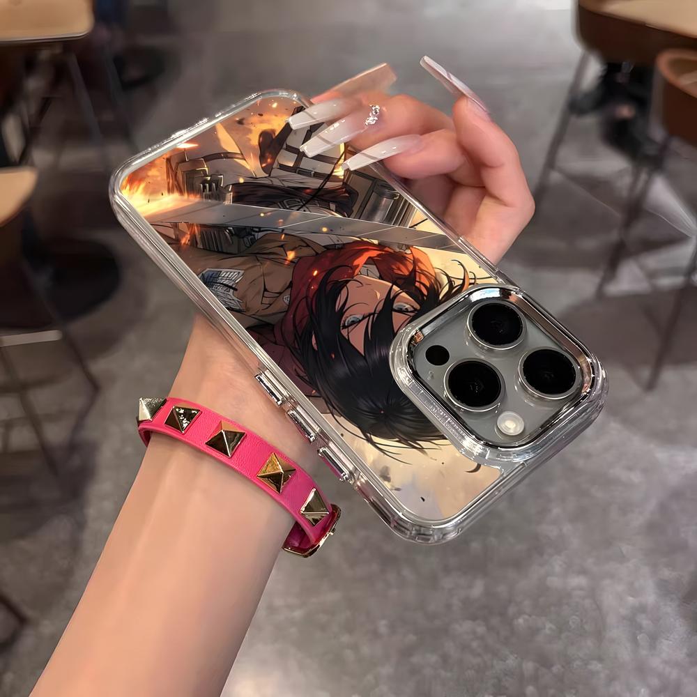 A-ATTACK ON T-TITAN Phone Case For IPhone 17 Air 16 15 14 13 12 11 Pro Pro Max Plus Transparent Soft Cover