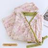 Women's Long Sleeve Cloud Cotton Pajama Set with Tie-up Cardigan