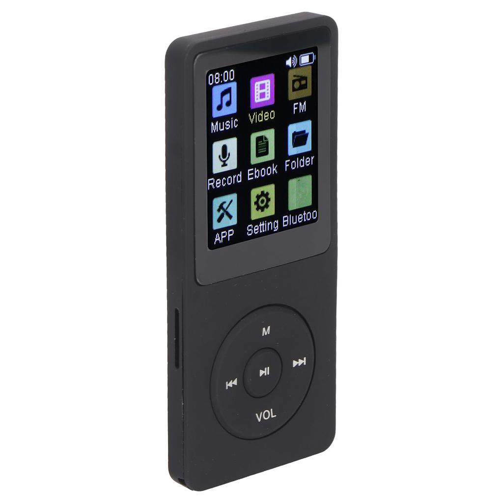 Bluetooth MP3 Player 1.8 Inch Color Display Built in Speaker Electronic Book Reader Recorder Pocket Music Player