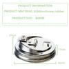 Metal Mason Jar Lid Built-in Suction Nozzle Stainless Steel Wide Mouth Lid for Daily Office Work Outdoors Leisure Occasions