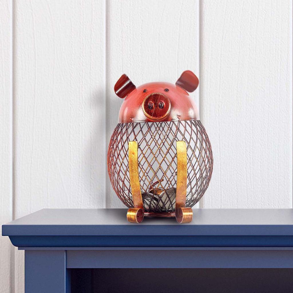 Cartoon Animal Money Bank Iron Art Metal Decorations