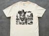 UFO Australian Shepherd Comfort Colors T-Shirt: Western Aussie Mom Gift Tee - Cowboy Dog Dad T Ranch Country Style, Aussie Shirt Vintage